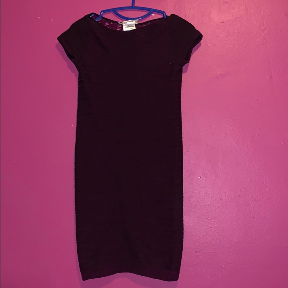 BCBG generation color Grape mini stretchy Dress